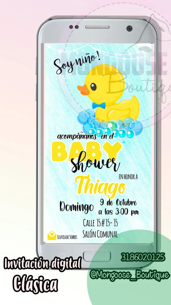 Clasica - Baby Shower Patito