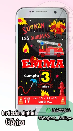 Clasica - Cumpleaños Bombero