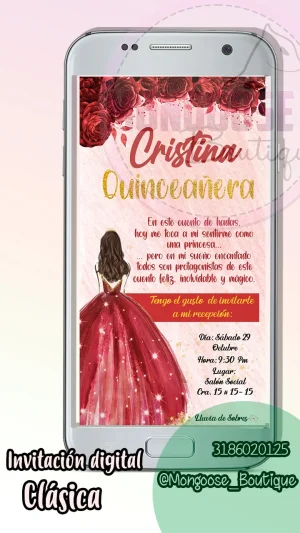 Clasica - Quince años Rojo