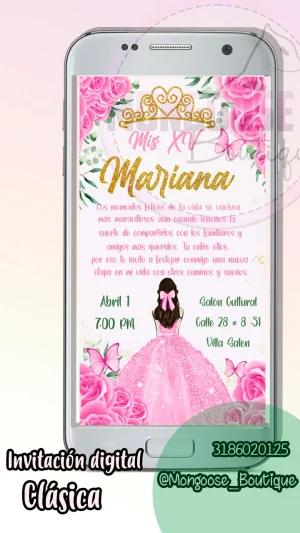 Clasica - Quince años Rosado