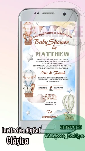 Clasica - Baby Shower Safari Globos