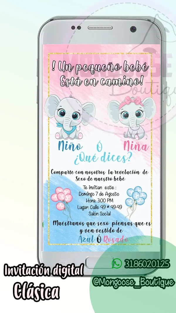 Imagen - Revelación de Genero Elefantes