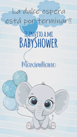Video - Baby Shower Niño Elefante