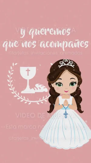 Video - Primera Comunión Niña Morado