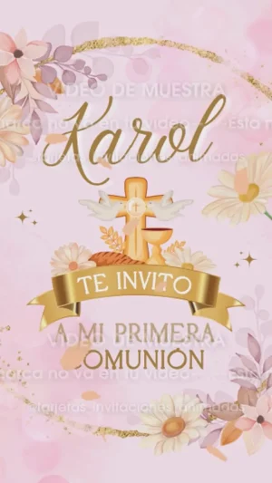 Video - Primera Comunión Niña Rosa Dorado