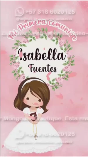 Video - Primera Comunión Niña Flores Rosada