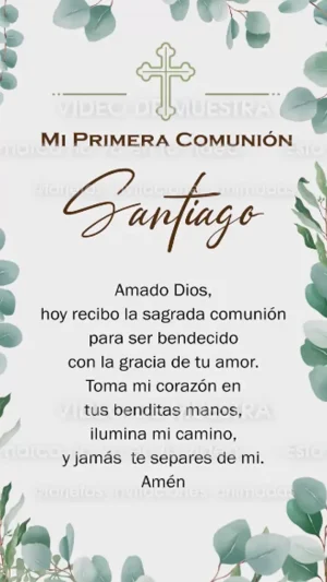 Video - Primera Comunión Niño Hojas